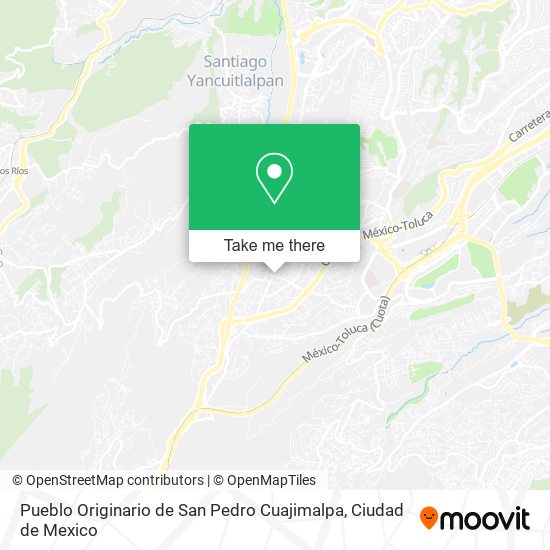 Pueblo Originario de San Pedro Cuajimalpa map