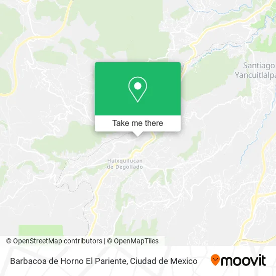 Mapa de Barbacoa de Horno El Pariente