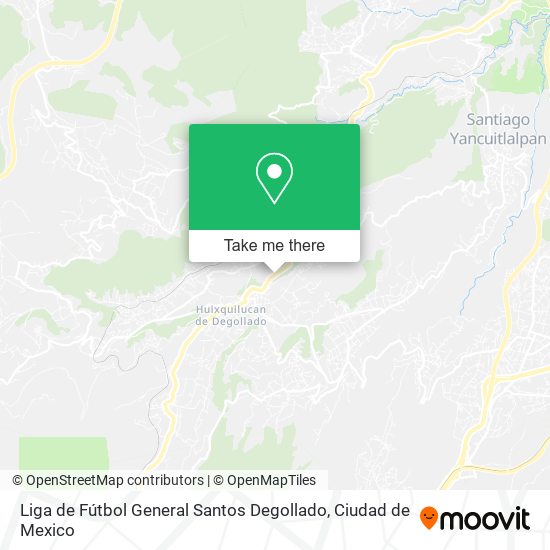 Liga de Fútbol General Santos Degollado map