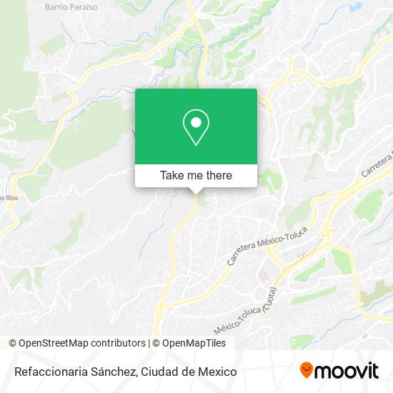 Refaccionaria Sánchez map