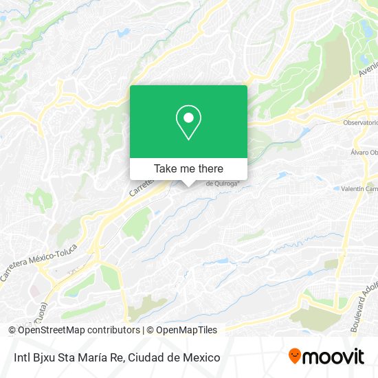 Mapa de Intl Bjxu Sta María Re