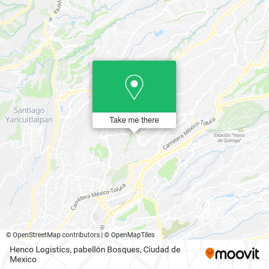 Henco Logistics, pabellón Bosques map