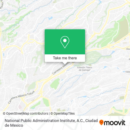 Mapa de National Public Administration Institute, A.C.