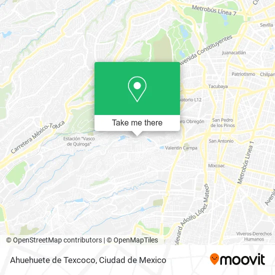Ahuehuete de Texcoco map