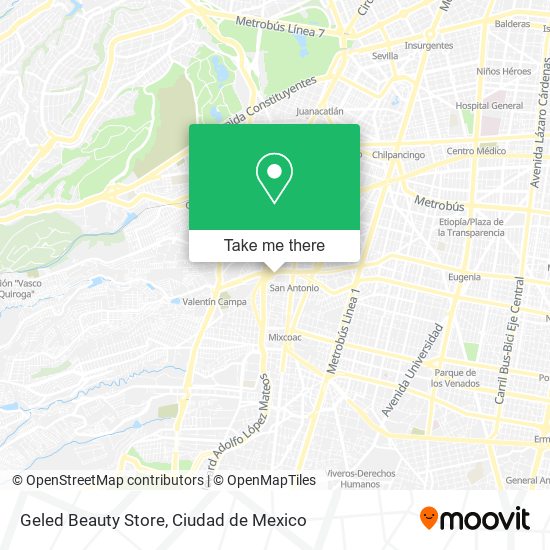 Mapa de Geled Beauty Store