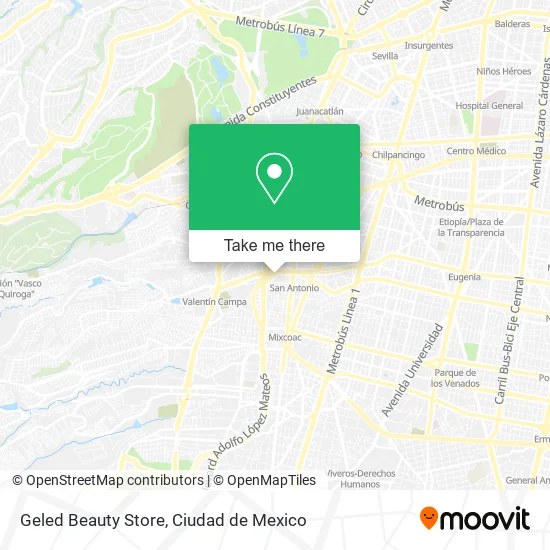 Geled Beauty Store map
