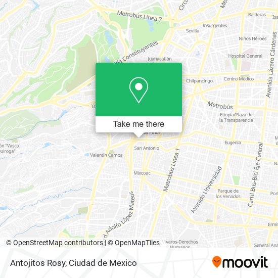 Mapa de Antojitos Rosy