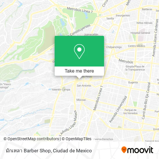 มักเหลา Barber Shop map