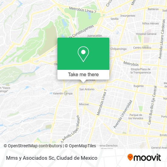 Mapa de Mms y Asociados Sc