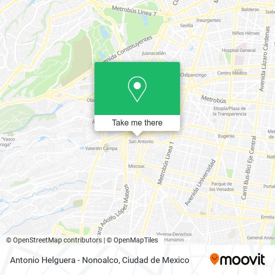 Mapa de Antonio Helguera - Nonoalco