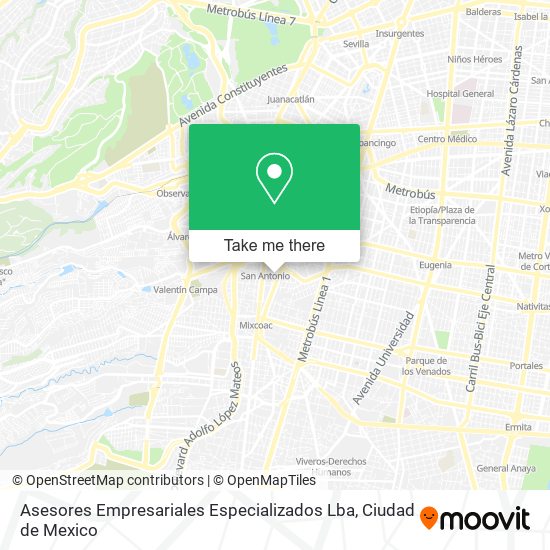 Mapa de Asesores Empresariales Especializados Lba