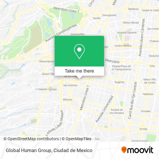 Global Human Group map