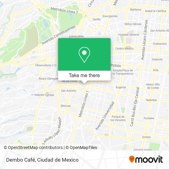 Dembo Café map