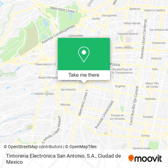 Tintoreria Electrónica San Antonio, S.A. map