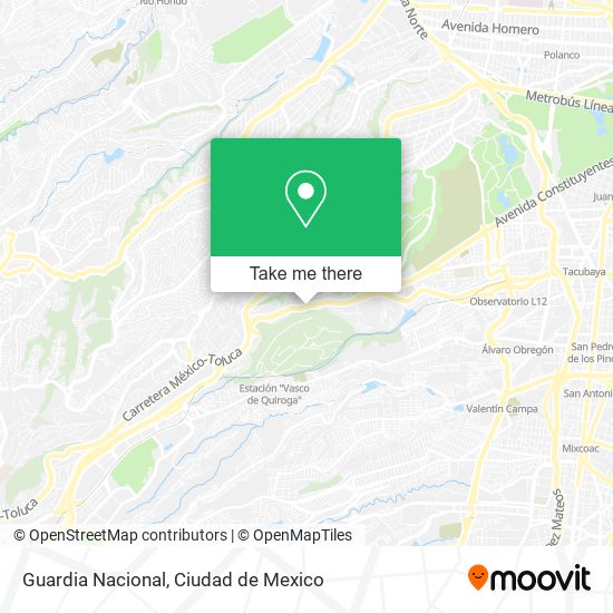 Mapa de Guardia Nacional