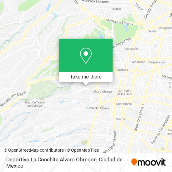 Deportivo La Conchita Álvaro Obregon map