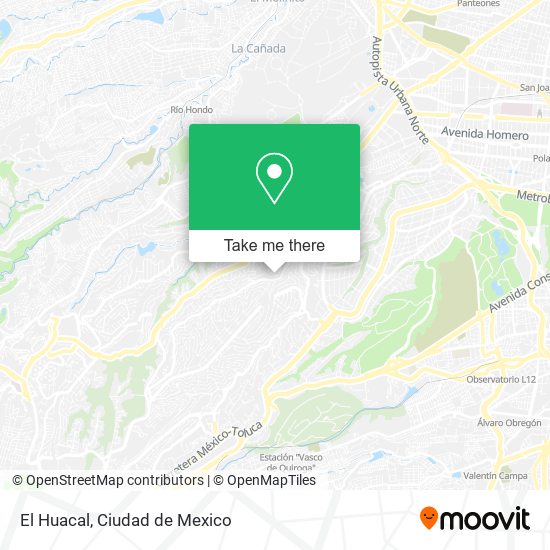 Mapa de El Huacal