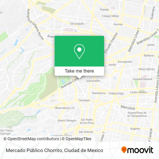 Mercado Público Chorrito map