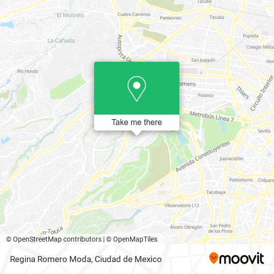 Mapa de Regina Romero Moda