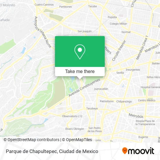 Mapa de Parque de Chapultepec
