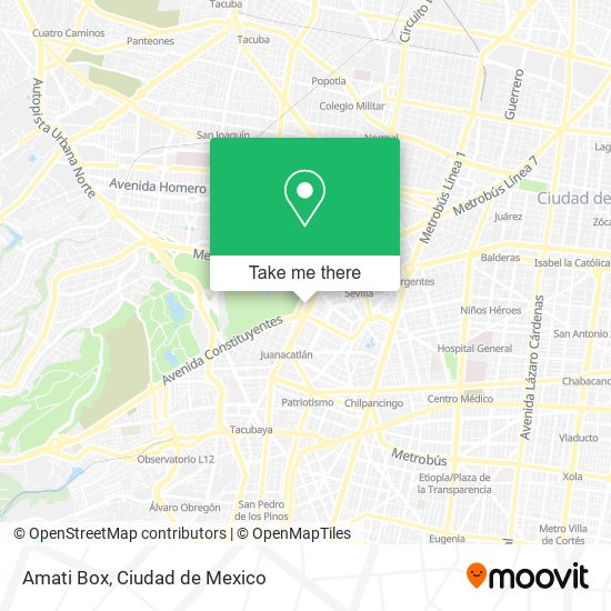 Mapa de Amati Box