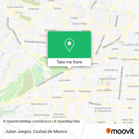Julián Juegos map