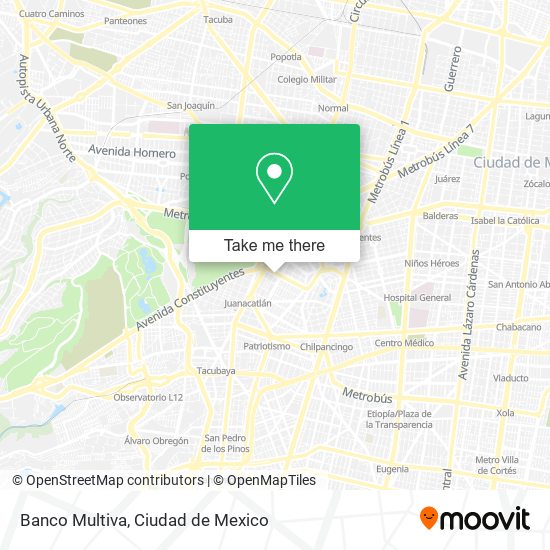 Mapa de Banco Multiva