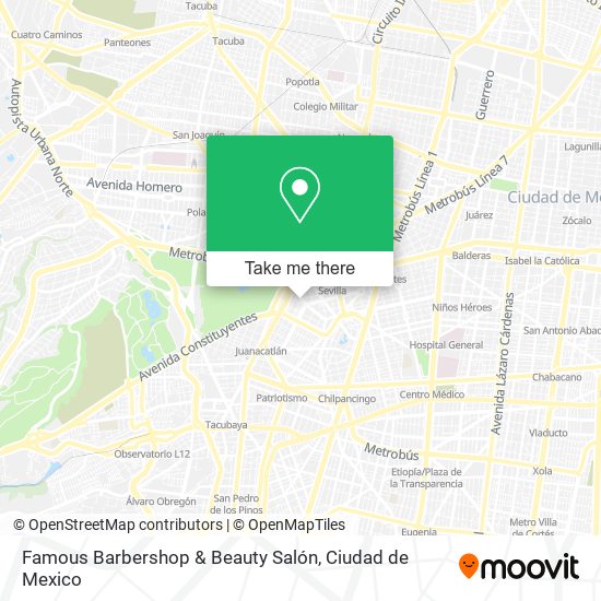 Mapa de Famous Barbershop & Beauty Salón