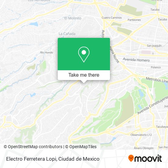 Electro Ferretera Lopi map