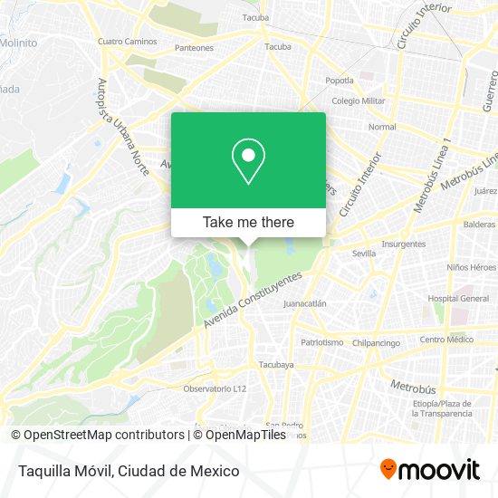 Taquilla Móvil map