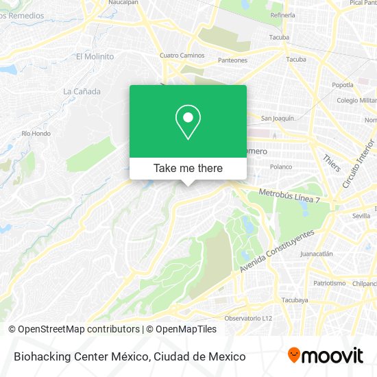 Biohacking Center México map