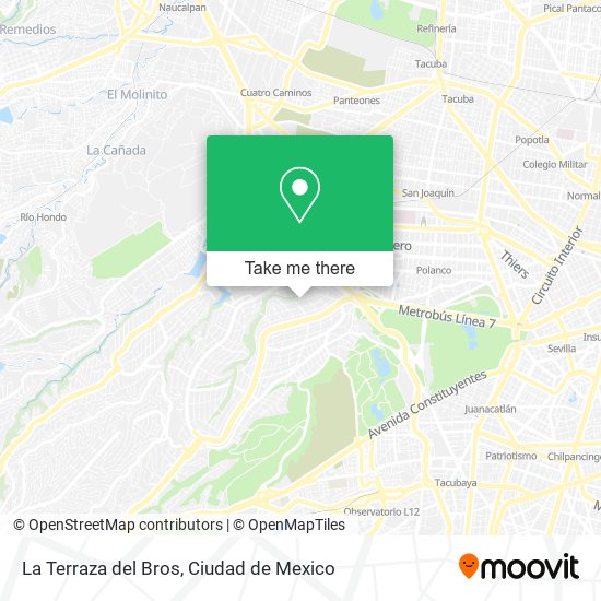 La Terraza del Bros map