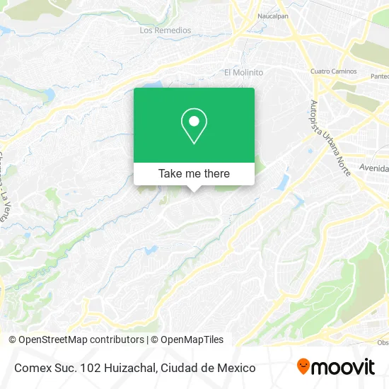 Comex Suc. 102 Huizachal map