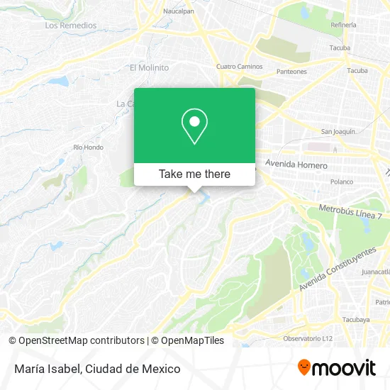 María Isabel map
