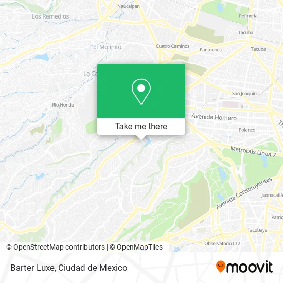 Barter Luxe map