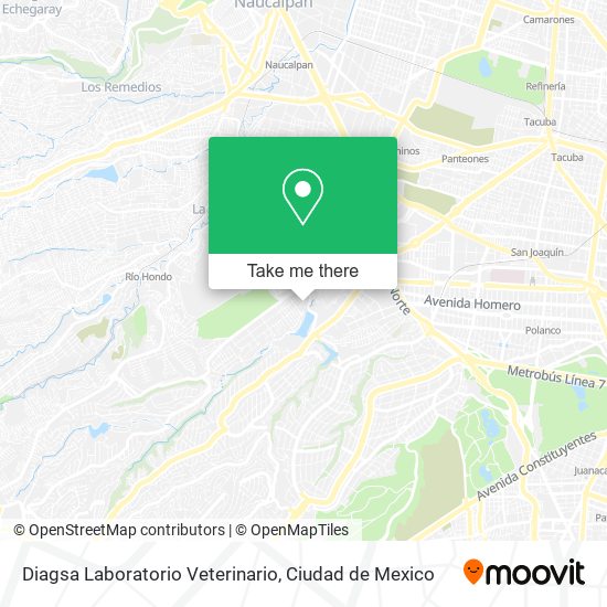 Diagsa Laboratorio Veterinario map