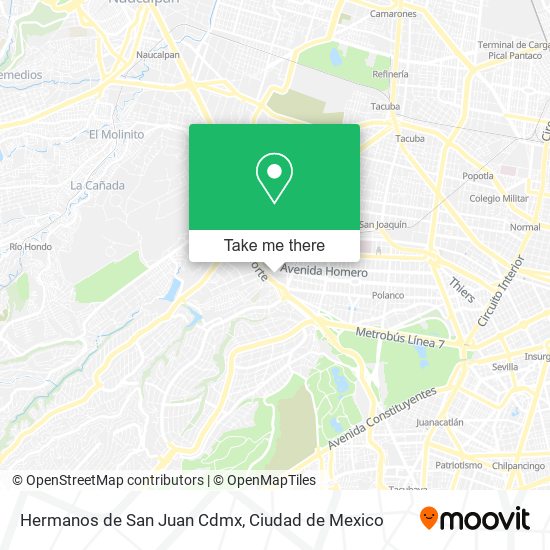 Hermanos de San Juan Cdmx map