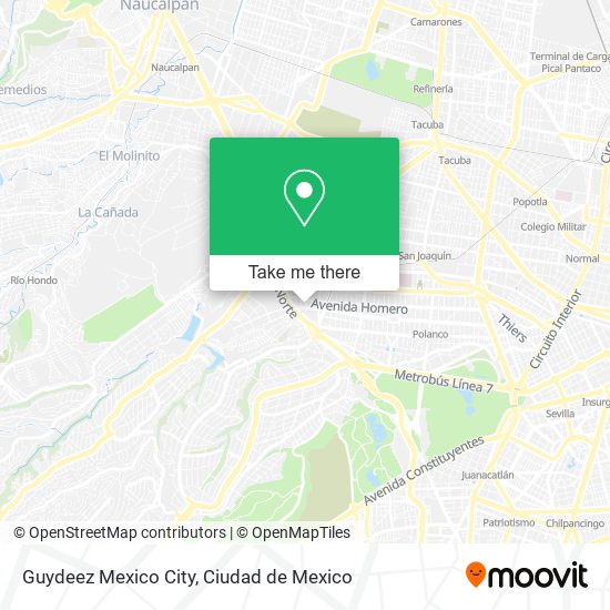 Mapa de Guydeez Mexico City