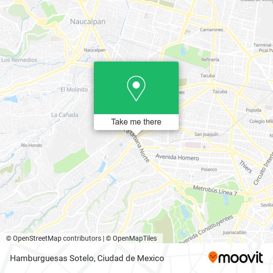 Mapa de Hamburguesas Sotelo