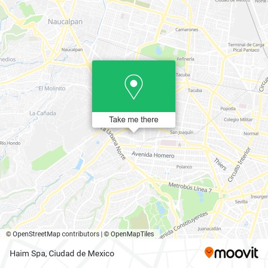 Mapa de Haim Spa