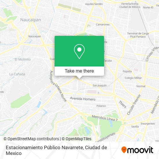 Mapa de Estacionamiento Público Navarrete