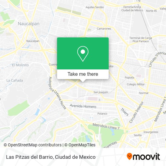 Mapa de Las Pitzas del Barrio