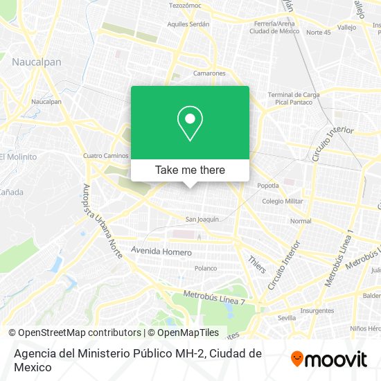 Agencia del Ministerio Público MH-2 map