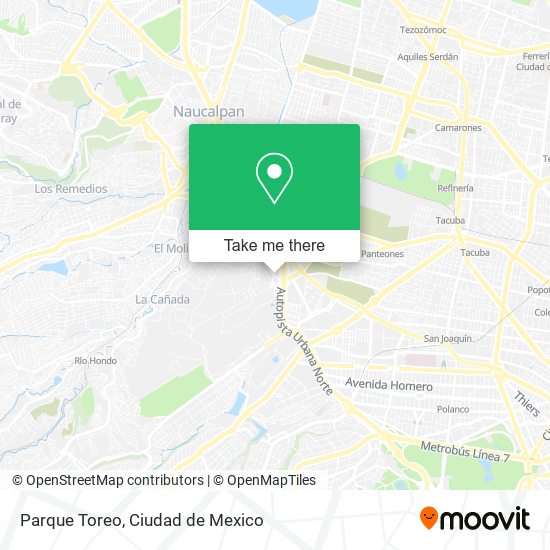 Mapa de Parque Toreo