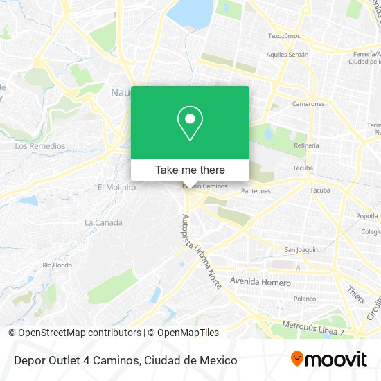 Mapa de Depor Outlet 4 Caminos