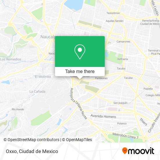 Mapa de Oxxo