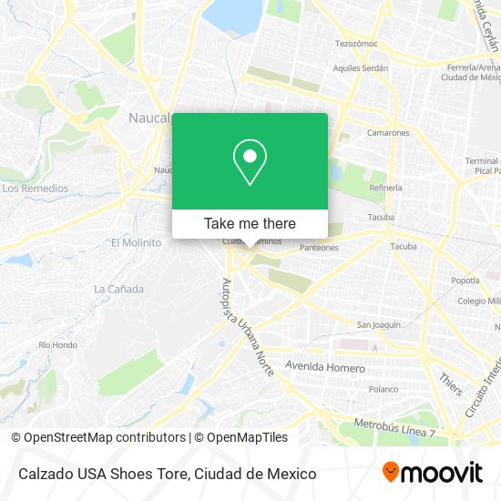 Mapa de Calzado USA Shoes Tore