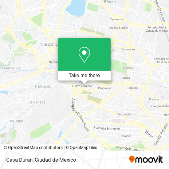 Casa Duran map
