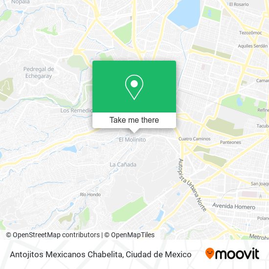 Antojitos Mexicanos Chabelita map