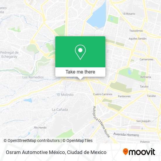 Mapa de Osram Automotive México